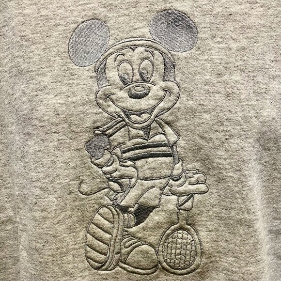 Vintage Mickey Mouse Tennis Player embroidered sweatshirt - Picture 2 of 6